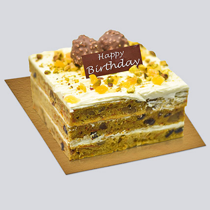 Online Tasty Carrot Cake For Birthday Gift Delivery In Singapore Ferns N Petals