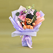 flowers with teddy